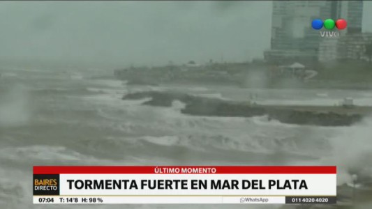 Mar del Plata: suspenden las clases por temporal de lluvia y viento