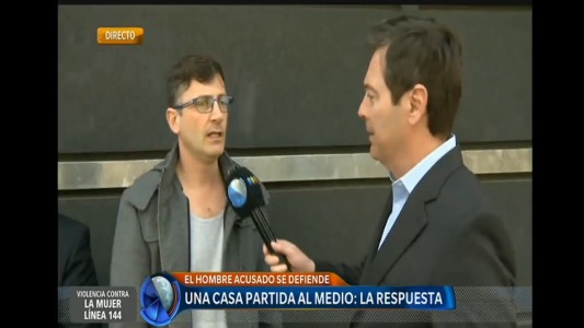 Habló el hombre que "partió al medio" la casa después del divorcio