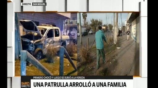Patrulla de Gendarmería arrolló a una familia en San Miguel