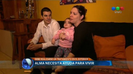 Alma necesita ayuda para afrontar el tratamiento de una enfermedad que afecta sólo a 50 personas en el mundo