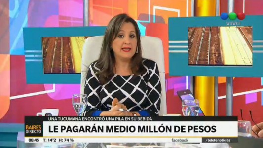 La indemnizan con $500.000 porque encontró una pila en una gaseosa