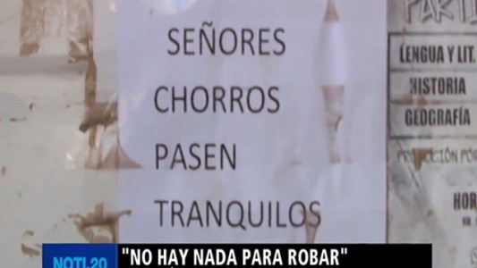 "No hay nada para robar"
