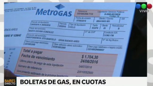 Las facturas de gas de este invierno se podrán pagar en cuatro cuotas