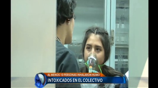 Intoxicados en el colectivo: al menos 10 personas internadas