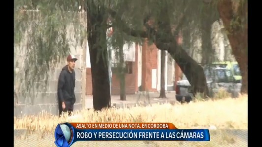 Un asalto en medio de un informe televisivo sobre robos