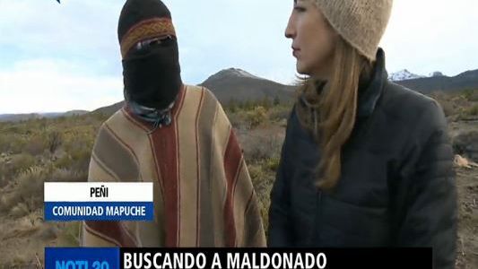 Telefe Noticias en Esquel: "Santiago Maldonado sabía bien qué defendemos aquí"