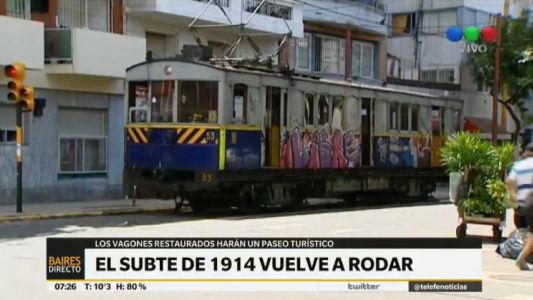 Subte A: vuelven a rodar los centenarios coches
