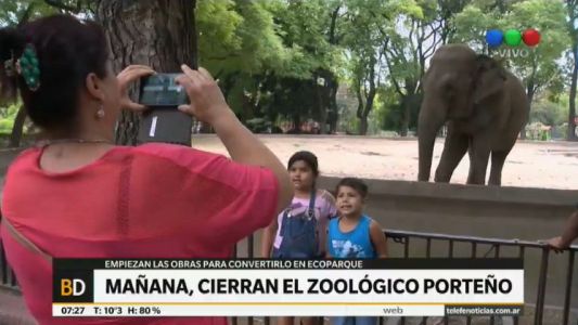 El Zoo de Buenos Aires cerrará por dos años