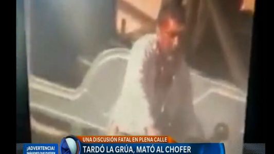 Discutió con el conductor de la grúa y lo mató a cuchilladas