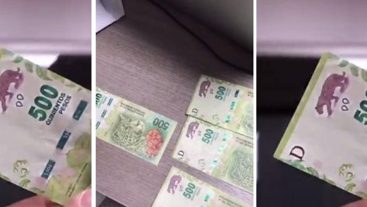 Le dieron billetes de 500 pesos falsos, lo contó en un video y se volvió viral