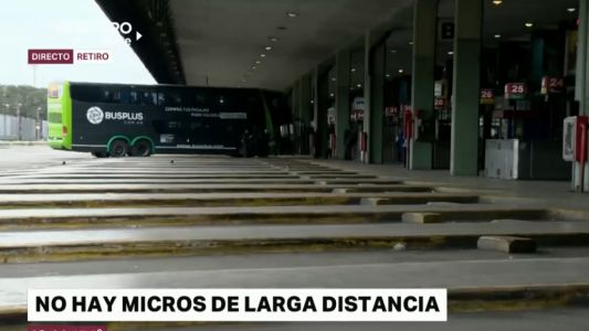 Paro de choferes de micros de larga distancia
