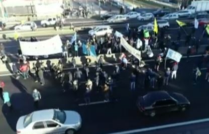 Protesta de colectiveros en Liniers: tensión en la Av. General Paz y Rivadavia