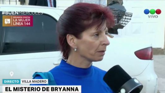 Tía de Bryanna: "Cuando ella quiera contar, nos dirá qué pasó"