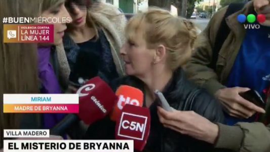 El alivio de la mamá: "Bryanna durmió conmigo"