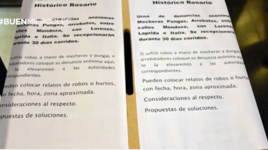 Inseguridad: colocaron buzones "antipungas" en Rosario