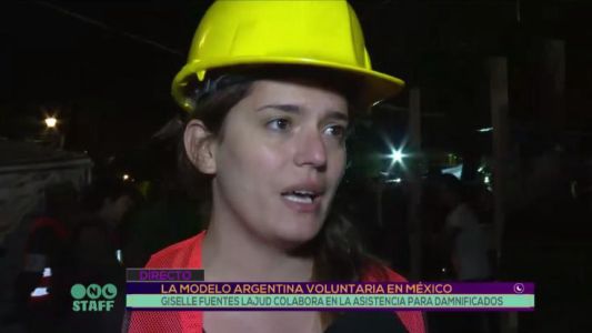 La modelo argentina que coordina la ayuda en la Ciudad de México