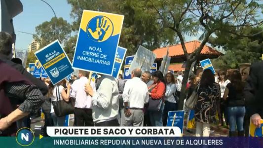 Inmobiliarias reclaman en Olivos contra la Ley de Alquileres