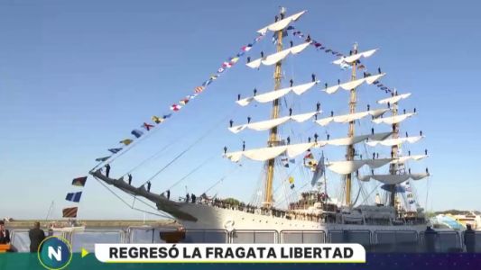 Regresa la fragata Libertad tras una gira de 6 meses