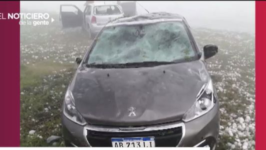 Cayó granizo en Corrientes