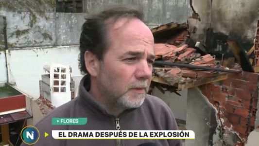 El drama después de la explosión en Flores