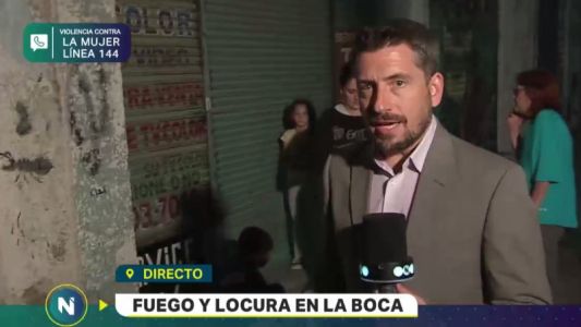 Fuego y locura en La Boca