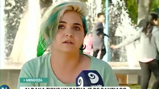 Aldana lleva para siempre en su piel el arte de Santiago Maldonado