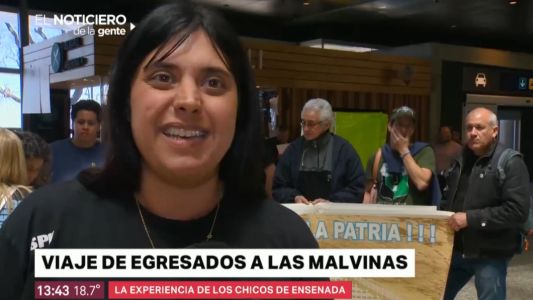 Emoción y lágrimas del grupo que hizo su viaje de egresados a las Islas Malvinas