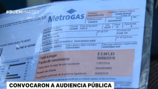 Convocan a audiencias públicas para aumentar las facturas de gas hasta 40%
