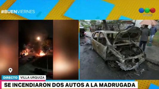 Nuevo ataque de un quemacoches en Villa Urquiza