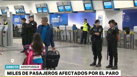 Paro en Aerolíneas y Austral: "Esperamos que alguien recapacite y haga bien los números"