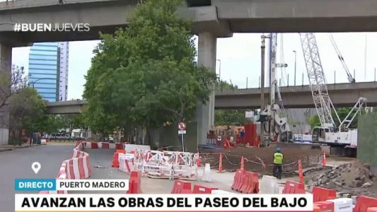 Avanzan las obras del Paseo del Bajo