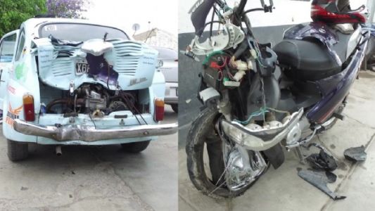 Una niña de 5 años murió cuando su madre chocó con la moto a un auto detenido en una banquina