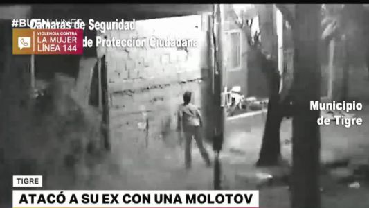 Atacó a su ex con una bomba molotov