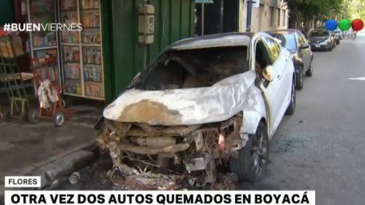 Nuevo ataque de quemacoches en Flores
