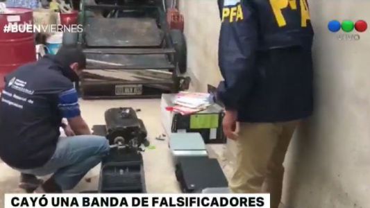 Cayó una banda de falsificadores