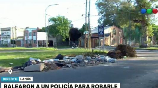 Balearon a un policía para robarle