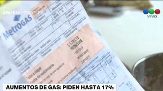 Gas: piden aumentos de 13 al 17% para Buenos Aires y La Pampa