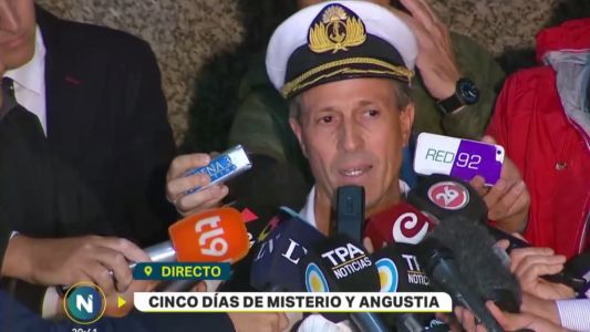 Los ruidos escuchados "no corresponden al patrón sonoro de un submarino", aclaró el vocero de la Armada