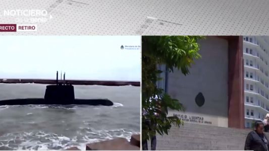 Bengalas y una balsa, pero no del submarino