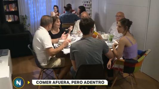 Comer afuera, pero adentro