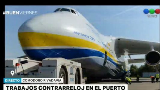 Hoy llega a Comodoro Rivadavia el avión ruso más grande del mundo para la búsqueda del ARA San Juan