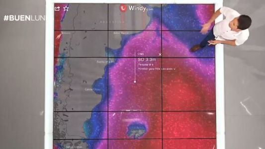 Las condiciones climáticas en la zona de búsqueda del submarino