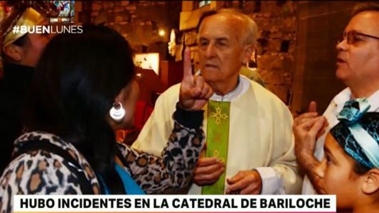 Incidentes en la catedral de Bariloche tras la muerte de un mapuche