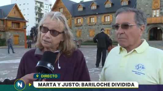 Marta y Justo: Bariloche dividida