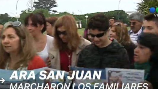 Los familiares de los tripulantes del ARA San Juan se movilizaron en Mar del Plata