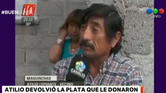 Un peón rural de Río Negro devolvió 10.000 pesos que le sobraron de una colecta solidaria