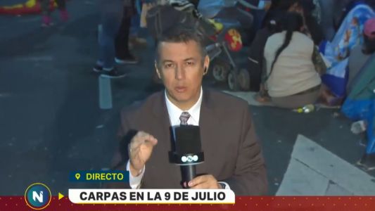 Acampe en la 9 de Julio