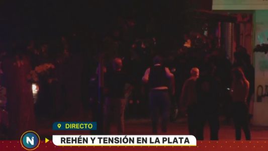 Rehén y tensión en La Plata