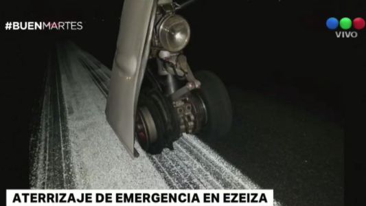 Aterrizaje de emergencia en Ezeiza