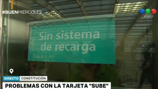 El sistema de recarga de la tarjeta SUBE estuvo caido